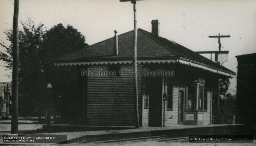 Postcard: New York, New Haven & Hartford Railroad depot, North Scituate, Massachusetts